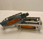 Lyotard 136R Pedals French Thread Vintage Road Bike Reflectors Alloy Cage Tourin. Fixed Price $39.99.