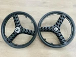 Pair Of 20" Bicycle Mag Wheels Set 3 Spoke Black For Gt Dyno Haro Any Bmx Bike. Fixed Price $89.90.