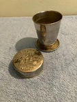 Tandem Bicycle Cyclists Cup 1897 Collapsable Drinking Bike Accessory Read. Fixed Price $34.99.