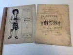 1899 & 1900 Rollstone Club Fitchburg Ma Theatre Programs , As Is Bicycle. Fixed Price $12.00.