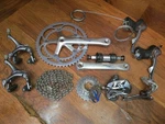Vintage Shimano 600 8 Speed 172.5L 53/39T Group Build Kit. Fixed Price $299.99.