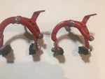 Nos Vintage Lee Chi Red Bmx Bike Brake Calipers Cruiser Bicycle TY-84. Fixed Price $49.00.