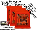 ** 3 Sets! Ernie Ball Skinny Top Heavy Bottom Electric Guitar Strings 2215. Fixed Price $17.98.