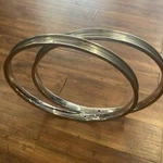 Nos Pair Araya S7 Schwinn Size 20X1 3/4 Chrome Rims Old School Bmx 28H. Fixed Price $200.00.