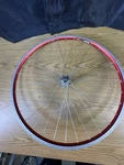Sun Rims Red Anodized CR17A Front Wheel 26" Clincher W/ Shimano Deore Xt Hub. Fixed Price $52.99.