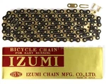 Izumi Jet Black Gold 1/8" 116L Single-speed Chain For Bmx Track Fixed Gear Bike. Fixed Price $24.35.