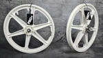 Pro+ 20" Gt Style Mag Wheels 6 Spoke White For Bmx Bicycles (chrome Cog). Fixed Price $62.99.