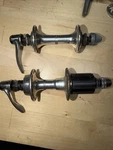 Vintage Shimano 600 Tri Color Front & Rear FH-6400 FH-6402 Hub 32 Hole. Fixed Price $40.00.