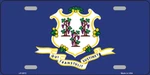 Connecticut State Flag License Plate Metal Tin Sign Picture Plaque Art Wall. Fixed Price $21.98.