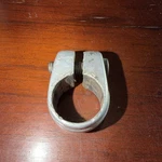 Old School Bmx Seat Post Clamp Silver With (bolt In Rough Shape) 26MM. Fixed Price $25.00.