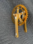 Takagi Tourney Vintage Bmx Cranks 3-PIECE Set 170MM Gold Anodize. Fixed Price $555.00.