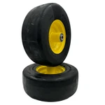 Set Of 2 13X5.00-6 Flat Free Wheel 5/8 Inch Axle, 5.75 Symmetrical Hub. Fixed Price $175.95.