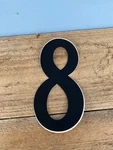 Nos Old School Bmx Number Plate 8 Sticker Decal -mongoose Schwinn Huffy. Fixed Price $5.42.