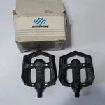 Old School Nos Sunshine Black 1/2 Inch Bmx Freestyle Bike Pedals. Fixed Price $50.00.