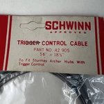 Schwinn Approved Trigger Control Cable 42905 Vintage Nos. Fixed Price $39.99.