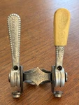 Vintage Campagnolo Nuovo Record Down Tube Shifters ...vicenza...reg Cover. Fixed Price $65.00.