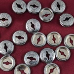 Sr Sakae 1ST Gen Vintage Crank Dust Caps Chromed Alloy Slotted Nos Pair. Fixed Price $22.45.