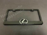 1XLEXUSLOGO 3D Emblem Badge Black Stainless License Plate Frame Rust Free+scap. Fixed Price $22.22.