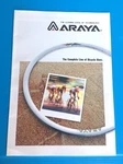 Araya Bicycle Rim Catalog Nos New 1993 Japan 7X Tita-ace Gold Super Aero RM-20. Fixed Price $34.00.