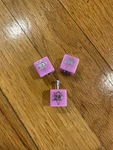 Elf Bmx Bubblegum Pink Valve Stem Caps Dice Set Of 3 Gt Dyno Hutch Haro Jmc. Fixed Price $39.00.