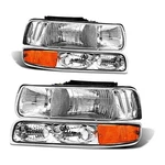 Headlight Assembly For 1999 2000 2001 2002 Chevy Silverado 2500/1500HD. Fixed Price $91.94.