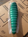 Nos Green With Silver Stripe Schwinn Stingray Seat. Fixed Price $599.99.