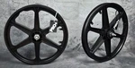 Pro+ 20" Gt Style Mag Wheels 6 Spoke For Bmx Bicycles (black Cog). Fixed Price $79.99.