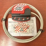 Master Adjustable Cable Lockout, 4MM X Ft. (1.8M), Model S806. Fixed Price $14.00.