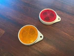 Vintage Gulco 22 Red/amber Bicycle Bike Reflector Set Sae - 72 Schwinn. Fixed Price $10.95.