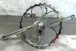 Schwinn Skiptooth Sweetheart 26T Sprocket Bicycle Cranks And Bearings New Chrome. Fixed Price $149.99.