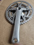 1987 Shimano Exage Mountain FC-M450, Drive Side, 110/74 Bcd, 175MM Arm, 48/38/28. Fixed Price $26.00.