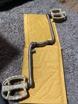 1981 Takagi Cr-mo 175X24 Bmx Racing Crank Silver Japan 1/2" Pedal Thread Hutch. Fixed Price $50.00.
