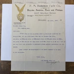 1897 Fm Dampman Co Philadelphia Pa Victorian Bicycle Letterhead. Fixed Price $10.00.
