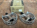 Victor Nos Silver VP-747 Beartrap Clover Left Side Pedals 9/16" Old School Bmx. Fixed Price $49.99.