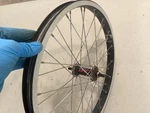Vintage Shimano Dx Bmx Front Hub 36H Black HB-MX66 Red Old School Mavic Rim. Fixed Price $149.95.