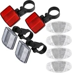 8 Pcs Bike Front And Rear Reflectors Kit Bicycle Wheel Spoke. Fixed Price $9.57.