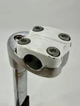 1988 Kalloy Bmx Stem White Silver Old School 80S Torker Gt Dyno Cw 21.1MM Quill. Fixed Price $99.00.