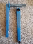 Early Bullseye 225MM Cranks Spindle Wear Issue 50.4BCD Old School Bmx Mtb. Fixed Price $465.00.