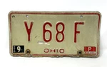 Ohio License Plate Y 68 F Man Cave 1979-80 Vintage Bar Sign Collectible. Fixed Price $15.99.