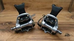 1980'S Shimano PD-T100 Via Japan Flat Platform Pedals + Christophe Toe Clips. Fixed Price $55.00.