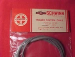 Schwinn 3 Speed Trigger Control Cable 24" Girls Bicycle Sturmey Archer Nos. Fixed Price $24.93.