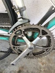 Centurion Ironman Dave Scott Vintage Road Bike Green White Caliper Brakes. Fixed Price $350.00.