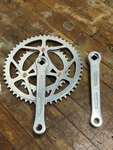 Nos Vintage Takagi Three Arrows Crankset Arm 52/36T Road 165MM Square Taper. Fixed Price $52.95.