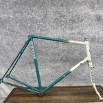 Vintage Schwinn Traveler Road Bike Frame 64CM Green White True Temper 700C 126MM. Fixed Price $145.79.
