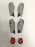 Hot Toys MMS537 Tony Stark Team Suit Shin Guards/fists (loose).. Fixed Price $35.00.
