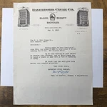 1918 Haverford Co Philadelphia Pa Black Beauty Bicycle Litho Letterhead. Fixed Price $10.00.