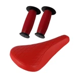 Pro+ Diamond Saddle & Red/black Mushroom Grips Bmx Bike. Fixed Price $23.99.
