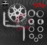 L.r. Sweet Heart Bicycle Sprocket 36T, 1/2" Chrome Crank & Bottom Bracket.. Fixed Price $41.65.