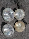 Lot Of 4 Vintage Halogen Bicycle Lights. Made W. Germany. HS3. K10768.. Fixed Price $10.00.