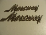 Mercury Emblem,name Plate Chrome Lot Of 2. Fixed Price $25.00.